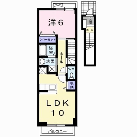 フラン　ブリッサ　Ａの物件間取画像